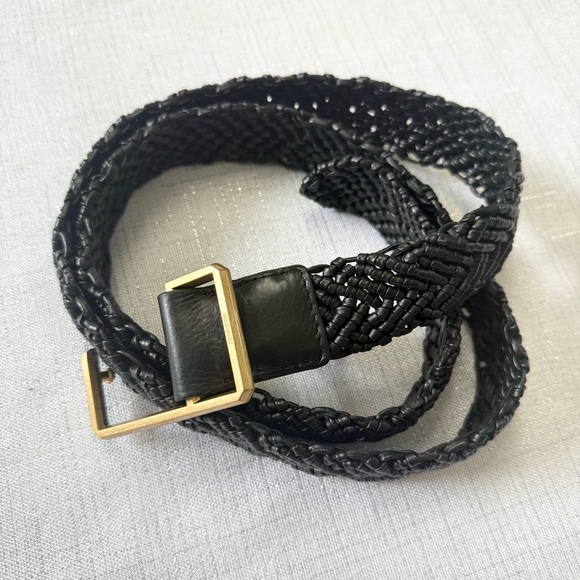 Zadig & Voltaire La Cecilia Obsession Belt Noir OS Braided leather C Buckle main image 12